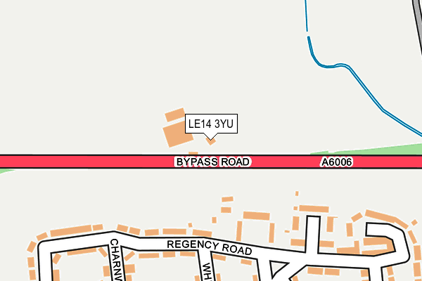 LE14 3YU map - OS OpenMap – Local (Ordnance Survey) LE14 3YU map - OS OpenMap – Local (Ordnance Survey)