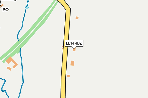 LE14 4DZ map - OS OpenMap – Local (Ordnance Survey) LE14 4DZ map - OS OpenMap – Local (Ordnance Survey)