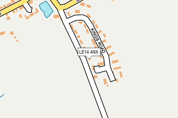 LE14 4NX map - OS OpenMap – Local (Ordnance Survey) LE14 4NX map - OS OpenMap – Local (Ordnance Survey)