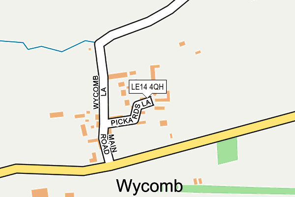 LE14 4QH map - OS OpenMap – Local (Ordnance Survey) LE14 4QH map - OS OpenMap – Local (Ordnance Survey)