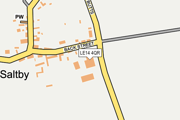 LE14 4QR map - OS OpenMap – Local (Ordnance Survey) LE14 4QR map - OS OpenMap – Local (Ordnance Survey)