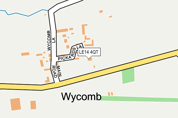 LE14 4QT map - OS OpenMap – Local (Ordnance Survey) LE14 4QT map - OS OpenMap – Local (Ordnance Survey)
