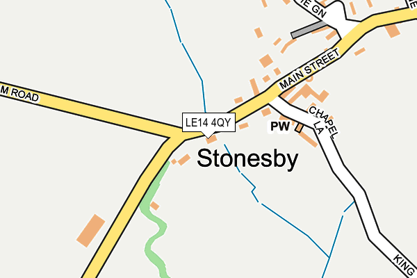 LE14 4QY map - OS OpenMap – Local (Ordnance Survey)