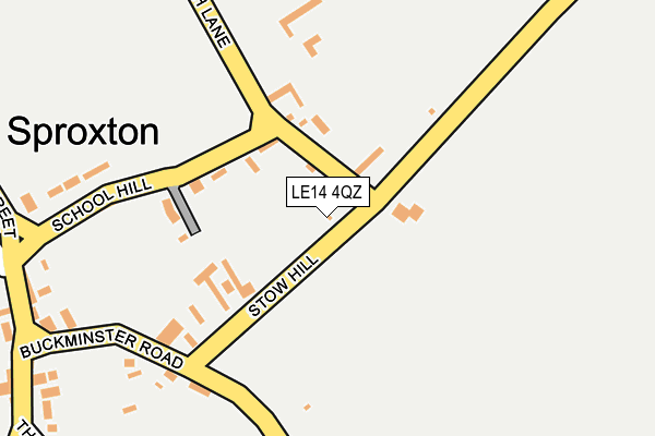 LE14 4QZ map - OS OpenMap – Local (Ordnance Survey) LE14 4QZ map - OS OpenMap – Local (Ordnance Survey)