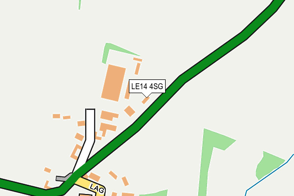 LE14 4SG map - OS OpenMap – Local (Ordnance Survey) LE14 4SG map - OS OpenMap – Local (Ordnance Survey)