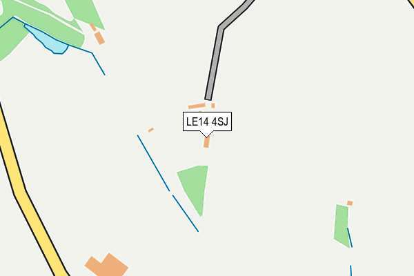 LE14 4SJ map - OS OpenMap – Local (Ordnance Survey) LE14 4SJ map - OS OpenMap – Local (Ordnance Survey)