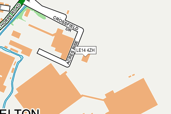LE14 4ZH map - OS OpenMap – Local (Ordnance Survey) LE14 4ZH map - OS OpenMap – Local (Ordnance Survey)
