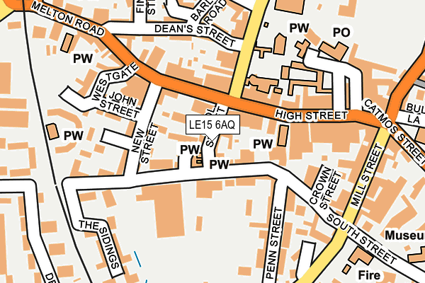 LE15 6AQ map - OS OpenMap – Local (Ordnance Survey) LE15 6AQ map - OS OpenMap – Local (Ordnance Survey)
