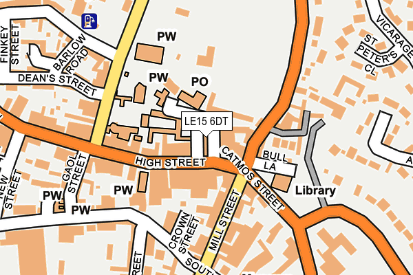 LE15 6DT map - OS OpenMap – Local (Ordnance Survey) LE15 6DT map - OS OpenMap – Local (Ordnance Survey)