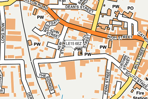LE15 6EZ map - OS OpenMap – Local (Ordnance Survey) LE15 6EZ map - OS OpenMap – Local (Ordnance Survey)
