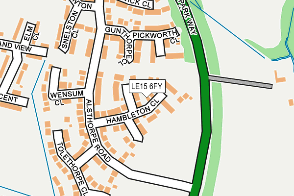 LE15 6FY map - OS OpenMap – Local (Ordnance Survey) LE15 6FY map - OS OpenMap – Local (Ordnance Survey)