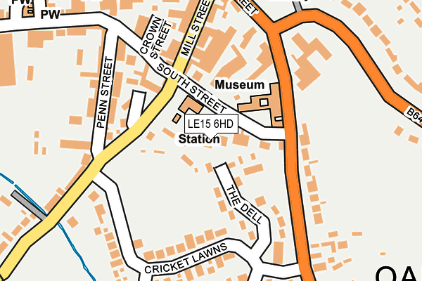 LE15 6HD map - OS OpenMap – Local (Ordnance Survey) LE15 6HD map - OS OpenMap – Local (Ordnance Survey)