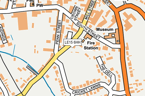 LE15 6HH map - OS OpenMap – Local (Ordnance Survey) LE15 6HH map - OS OpenMap – Local (Ordnance Survey)