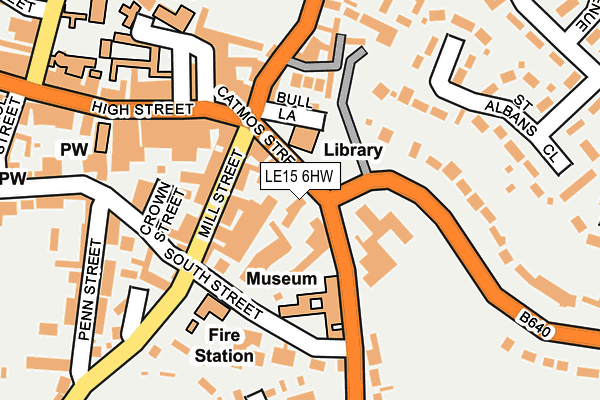 LE15 6HW map - OS OpenMap – Local (Ordnance Survey) LE15 6HW map - OS OpenMap – Local (Ordnance Survey)