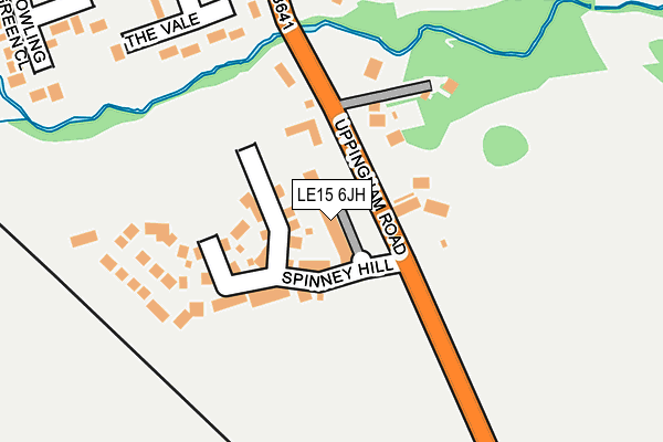 LE15 6JH map - OS OpenMap – Local (Ordnance Survey) LE15 6JH map - OS OpenMap – Local (Ordnance Survey)