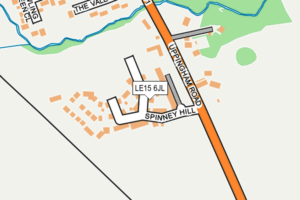LE15 6JL map - OS OpenMap – Local (Ordnance Survey) LE15 6JL map - OS OpenMap – Local (Ordnance Survey)