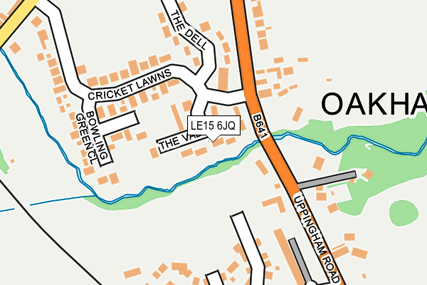 LE15 6JQ map - OS OpenMap – Local (Ordnance Survey) LE15 6JQ map - OS OpenMap – Local (Ordnance Survey)