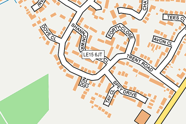 LE15 6JT map - OS OpenMap – Local (Ordnance Survey) LE15 6JT map - OS OpenMap – Local (Ordnance Survey)