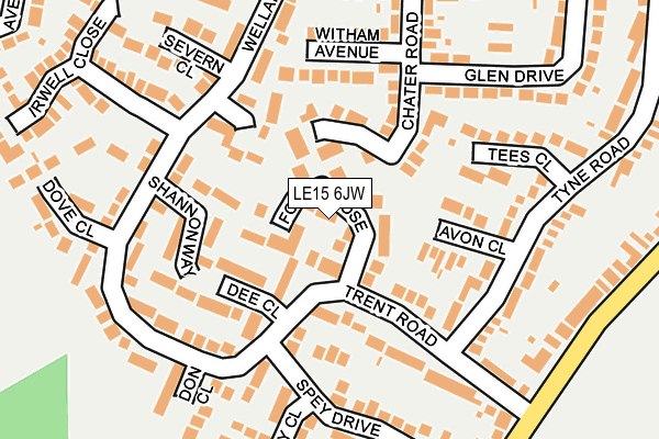 LE15 6JW map - OS OpenMap – Local (Ordnance Survey) LE15 6JW map - OS OpenMap – Local (Ordnance Survey)