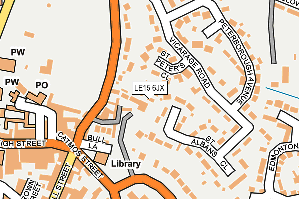 LE15 6JX map - OS OpenMap – Local (Ordnance Survey) LE15 6JX map - OS OpenMap – Local (Ordnance Survey)