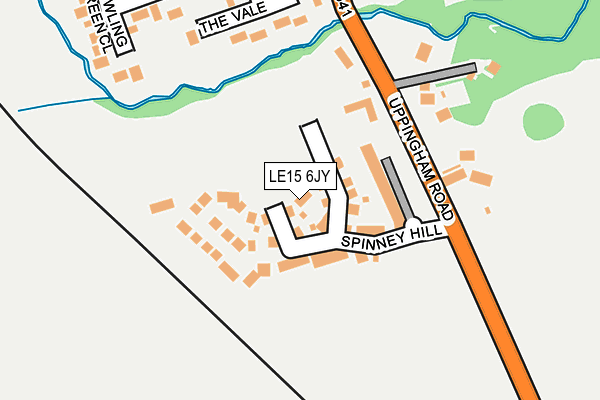 LE15 6JY map - OS OpenMap – Local (Ordnance Survey) LE15 6JY map - OS OpenMap – Local (Ordnance Survey)