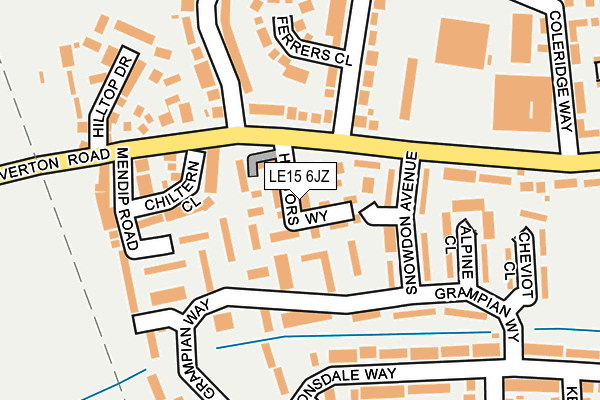 LE15 6JZ map - OS OpenMap – Local (Ordnance Survey) LE15 6JZ map - OS OpenMap – Local (Ordnance Survey)