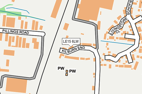 LE15 6LW map - OS OpenMap – Local (Ordnance Survey) LE15 6LW map - OS OpenMap – Local (Ordnance Survey)