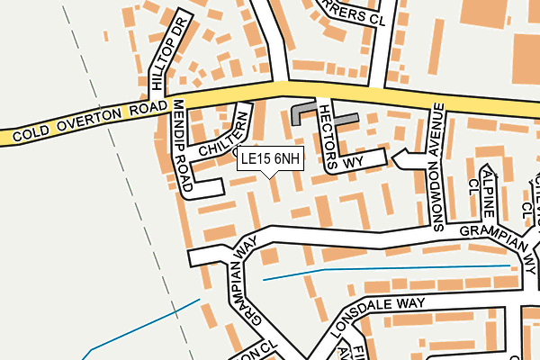 LE15 6NH map - OS OpenMap – Local (Ordnance Survey) LE15 6NH map - OS OpenMap – Local (Ordnance Survey)