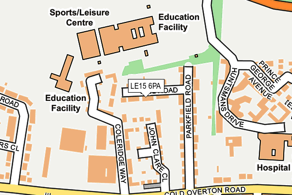 LE15 6PA map - OS OpenMap – Local (Ordnance Survey) LE15 6PA map - OS OpenMap – Local (Ordnance Survey)