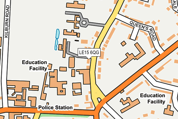 LE15 6QG map - OS OpenMap – Local (Ordnance Survey) LE15 6QG map - OS OpenMap – Local (Ordnance Survey)