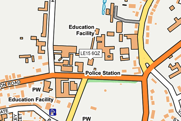 LE15 6QZ map - OS OpenMap – Local (Ordnance Survey) LE15 6QZ map - OS OpenMap – Local (Ordnance Survey)