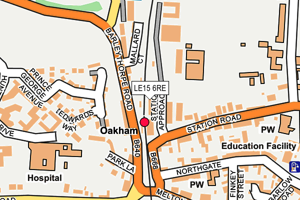 LE15 6RE map - OS OpenMap – Local (Ordnance Survey) LE15 6RE map - OS OpenMap – Local (Ordnance Survey)