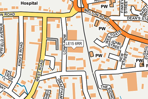 LE15 6RR map - OS OpenMap – Local (Ordnance Survey) LE15 6RR map - OS OpenMap – Local (Ordnance Survey)