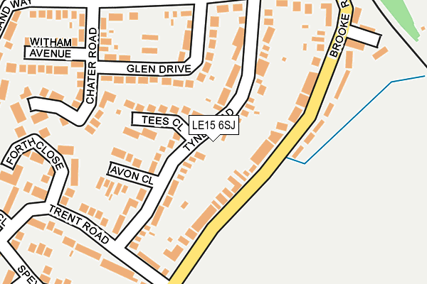 LE15 6SJ map - OS OpenMap – Local (Ordnance Survey) LE15 6SJ map - OS OpenMap – Local (Ordnance Survey)