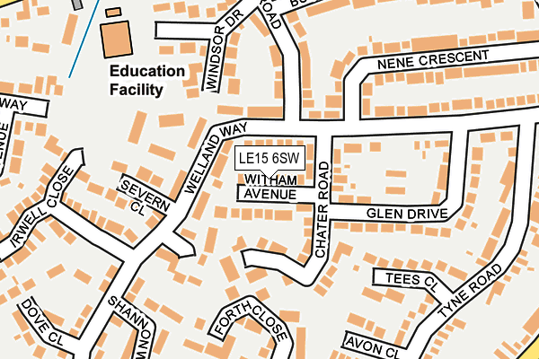 LE15 6SW map - OS OpenMap – Local (Ordnance Survey) LE15 6SW map - OS OpenMap – Local (Ordnance Survey)