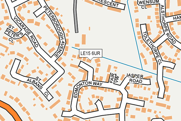 LE15 6UR map - OS OpenMap – Local (Ordnance Survey) LE15 6UR map - OS OpenMap – Local (Ordnance Survey)