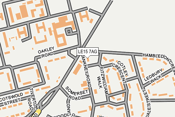 LE15 7AG map - OS OpenMap – Local (Ordnance Survey) LE15 7AG map - OS OpenMap – Local (Ordnance Survey)