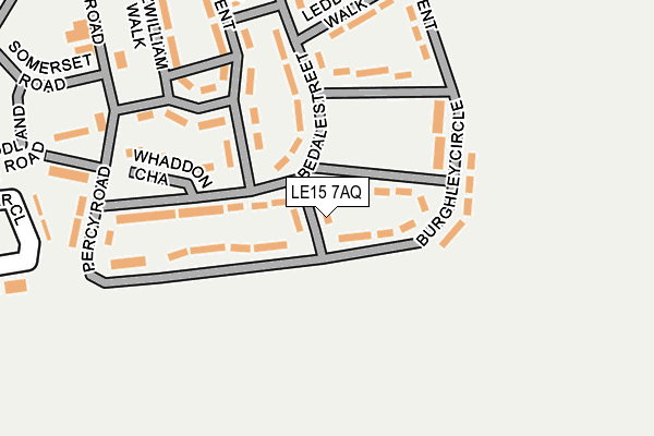 LE15 7AQ map - OS OpenMap – Local (Ordnance Survey)