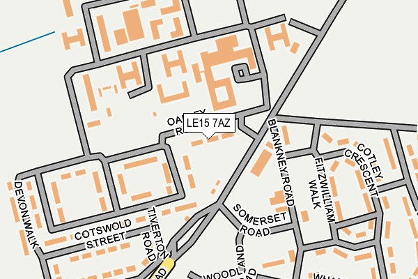 LE15 7AZ map - OS OpenMap – Local (Ordnance Survey) LE15 7AZ map - OS OpenMap – Local (Ordnance Survey)