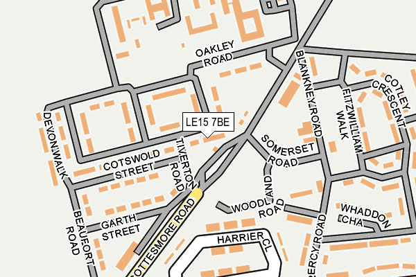 LE15 7BE map - OS OpenMap – Local (Ordnance Survey) LE15 7BE map - OS OpenMap – Local (Ordnance Survey)