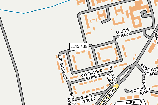LE15 7BG map - OS OpenMap – Local (Ordnance Survey) LE15 7BG map - OS OpenMap – Local (Ordnance Survey)
