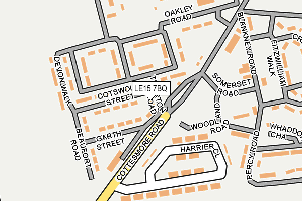 LE15 7BQ map - OS OpenMap – Local (Ordnance Survey) LE15 7BQ map - OS OpenMap – Local (Ordnance Survey)