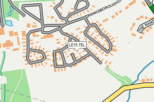 LE15 7EL map - OS OpenMap – Local (Ordnance Survey) LE15 7EL map - OS OpenMap – Local (Ordnance Survey)