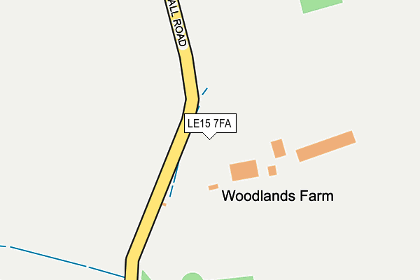 LE15 7FA map - OS OpenMap – Local (Ordnance Survey) LE15 7FA map - OS OpenMap – Local (Ordnance Survey)