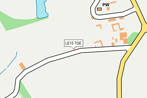 LE15 7GE map - OS OpenMap – Local (Ordnance Survey) LE15 7GE map - OS OpenMap – Local (Ordnance Survey)