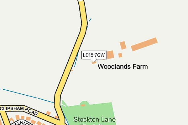 LE15 7GW map - OS OpenMap – Local (Ordnance Survey) LE15 7GW map - OS OpenMap – Local (Ordnance Survey)