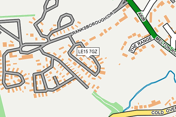 LE15 7GZ map - OS OpenMap – Local (Ordnance Survey) LE15 7GZ map - OS OpenMap – Local (Ordnance Survey)