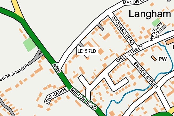 LE15 7LD map - OS OpenMap – Local (Ordnance Survey) LE15 7LD map - OS OpenMap – Local (Ordnance Survey)