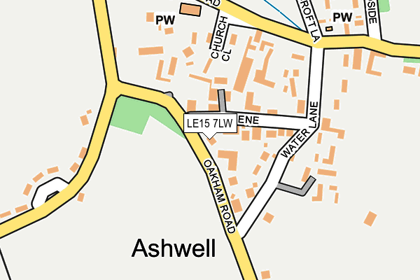 LE15 7LW map - OS OpenMap – Local (Ordnance Survey) LE15 7LW map - OS OpenMap – Local (Ordnance Survey)