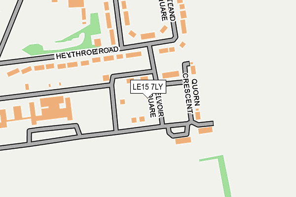 LE15 7LY map - OS OpenMap – Local (Ordnance Survey) LE15 7LY map - OS OpenMap – Local (Ordnance Survey)